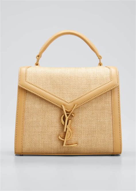 cassandre pouch ysl|YSL cassandra raffia bag.